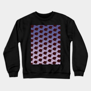 Romantic Red Roses Pattern | Purple Background Crewneck Sweatshirt